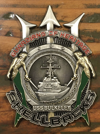 Shellback Coin Front